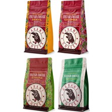 Garani Günlük Kahve ve Keşif Filtre Kahve Seti 4 x 250 G 1000 G Öğütülmüş Orta Kavrum French Press
