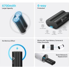 Str Store Tp-Link A100, Bataryalı Kameralar Için Şarj Edilebilir Yedek Batarya