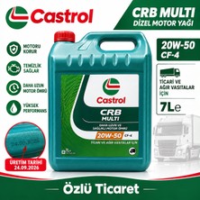 Castrol Crb Multi 20W-50 Cf-4 7 Litre Motor Yağı ( Üretim Yılı: 2026 )