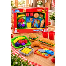 KoseToys Oyuncak Hamburger Fast Food Oyun Seti 30 Parça