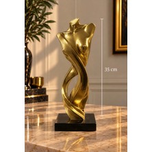 Hancıoğlu Çiftliği Zarafet – Gold Dekoratif Heykel 35 cm