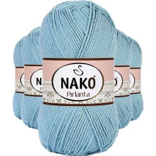 Bin1çeşit 5 Adet Pırlanta Amigurumi El Örgü Ipi Yünü Azur 10482