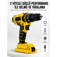 Str Store Matkap Seti 24 Parça Çift Bataryalı Darbeli LED Işıklı Vidalama