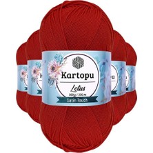 Bin1çeşit 5 Adet Lotus Bikini Büstiyer Bluz Örgü Ipi K101 Nar Çiçeği