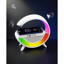 Kaliteyi Bul Bluetooth Hoparlör G Şekli Rgb Gece Lambası Kablosuz Şarj