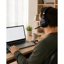 Kaliteyi Bul Bluetooth 5.0 Rgb Işıklı Mikrofonlu Kablosuz Kulak Üstü Kulaklık