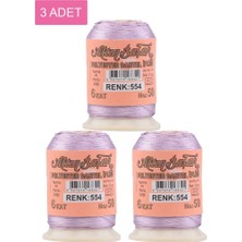 Bin1çeşit 3 Adet Altınbaşak Oya ve Dantel Ipi 20 gr - Royaleks - No: 554