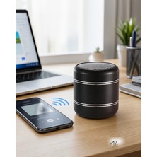 Kaliteyi Bul Silindir Tasarım Bluetooth 5.0 Hoparlör 4W Yüksek Bas