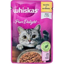 Bin1çeşit Pouch Pure Delight Jöle Içinde Tavuklu Yetişkin Kedi Konservesi 85 gr