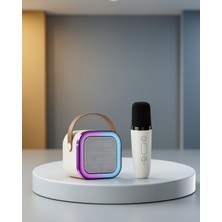 Kaliteyi Bul Bluetooth Karaoke Mikrofon Hoparlör Seti Taşınabilir