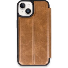 Bin1çeşit iPhone 14 Kılıf Flip Cover - Taba