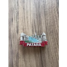 Str Store Dekoratif Mıknatıs, Antik Şehir Temalı, Metal Malzeme, Kırmızı ve Mavi Renkli, Koleksiyon Için Uygun