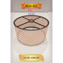Dolozena Mega Boy Antik Kiremit Lambader Başlığı 35 cm