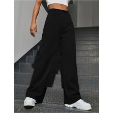 Beeke Isabella Nelson Fex Kadın Siyah Loose Fit Jeans Yüksek Bel Bol Paça Kot Pantolon(Yeni Sezon)