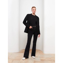 Beeke Isabella Zero Max Modest Siyah Yüksek Bel Flare Kadın Jean Pantolon(Yeni Sezon)