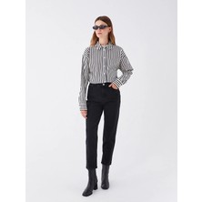 Beeke Kadın Siyah Yüksek Bel 5 Cepli Full Likralı Mom Jeans 2024