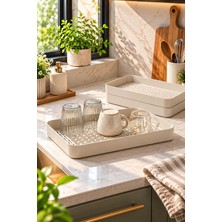 Nest Aura Nestaura 17x31 cm çok Amaçlı Bulaşık Kurutma Tepsisi Geniş Kapasiteli Tabak Bardak Kupa Kurutmalık Süzgeçli Izgaralı Mutfak Tezgah Üstü Evye Yanı Bulaşık Kurutucu