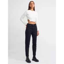 Beeke Mia Kadın Mom Jean Trend Süper Esnek Likra Pantolon