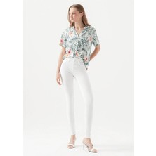 Beeke Ramses Beyaz Yüksek Bel S.ü.p.e.r Skinny Jeans Pantolon Jeans(Toparlayıcı)