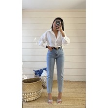 Beeke Lily Kadın Esnek Trend Mavi Jeans
