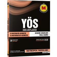 TeknoKapsül Metropol Yayınları Yös Matematik Geometri Deneme 30 Sınavları