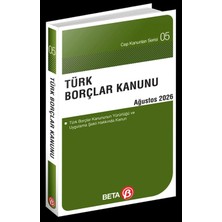 Beta Yayınevi Türk Borçlar Kanunu Ağustos 2026