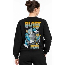 Book OrBook Tom Jerry Moon Bl Sweatshirt Kadın (YSW374)