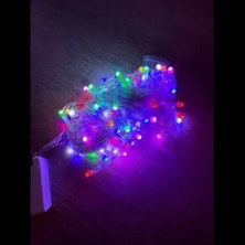 Alvenda Home 10M 100 LED Damla Uçlu Rgb Işık Şeffaf Kablo