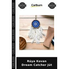 Carlburn Özel Üretim Dekoratif Duvar Süsü Bohem El Yapımı Tarzı Rüya Kovan Dream Catcher Jüt