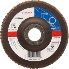 Happy Trend Professional Yelpaze Taşlama Diski (Açılı Taşlama Makinesi Için Farklı Malzemeler, Düz Tasarım, Ø 125 Mm, Granülasyon 40)