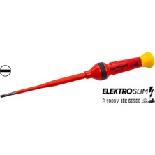 Happy Trend 1000V Elektro Slim Düz Uçlu Tornavida 2.5X75 mm