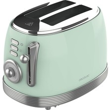 Happy Trend Toast&taste 800 Vintage Açık Yeşil, 850 W, Çift Yuvalı, Ekstra Geniş, 3,8 Cm, 2 Tost, Paslanmaz Çelik, Vintage Tarzı, Fonksiyonlar, Yeşil, 03209