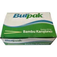 Happy Trend Tahta Ahşap Bambu Çay Kahve Karıştırıcı Çubuk Kaşık - 11 Cm. - 400 Adetlik Paket