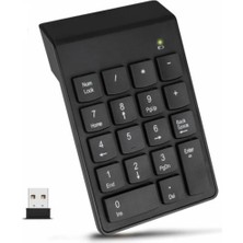 Happy Trend Kablosuz Sayısal Tuş Takımı, 18 Tuşlu Numerik Keypad, Numpad Klavye
