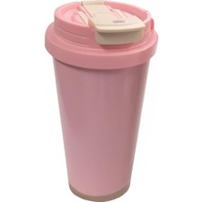 Happy Trend Çelik Içli Termos Bardak 500 ml Pembe