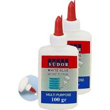 Happy Trend Tutkal 100 gr 2 Adet Südor Beyaz Mobilya Tutkalı 100 gr Ahşap Tutkalı Su Bazlı Çok Amaçlı Beyaz Tutkal