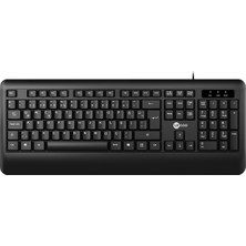 Happy Trend USB Kablolu Türkçe Q Klavye - Qwerty Türkçe Tuş Dizilimi, Sayısal Tuş Takımına Sahip, Sıvı Dökülmelerine Dayanıklı, Bilek Dinlendirme, Win, Mac, Linux ile Uyumlu Klavye Beyaz