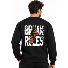 Book OrBook Break Rules Bl Sweatshirt Erkek (YSW331)