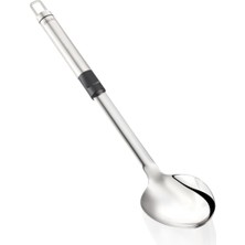 Happy Trend Kaşığı, Paslanmaz Çelik Servis Kaşığı, Rahat Kullanım Için Oval Saplı Döküm Kaşığı, Pratik Asma Halkası, Servis Kaşığı, Sos Kaşığı, Gümüş