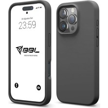 Happy Trend iPhone 16 Pro Max Ile Uyumlu Kılıf Ince ve Dayanıklı Sıvı Silikon 3 Katmanlı Tam Kaplamalı Şık Yumuşak Jel Hissi Yüksek Kalite Kauçuk Telefon Kılıfı (Antrasit Siyah)