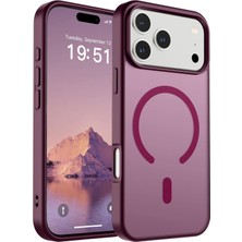 Happy Trend Manyetik Telefon Kılıfı, iPhone 18 Pro Max / 17 Pro Max, [mag-Safe ile Uyumlu] [askeri Düzey Düşme Koruması] [güçlü Silikon Kenarlar] Ince Yarı Saydam Mat Koruyucu Kılıf (Mürdüm)
