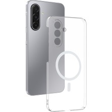 Happy Trend Samsung Galaxy A17 Için Lumza Form Sararmaz Kamera Korumalı Magsafe Ile Uyumlu Şeffaf Telefon Kılıfı Arka Kapak