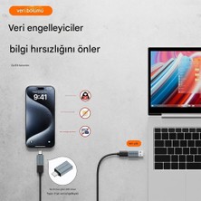 Str Store Type-C To Type-C Data Blocker - Veri Engelleyici Mor Otgbc