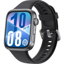 Str Store Watch Fıt 4 Akıllı Saat, 100+ Spor Modu, Ultra Ince Tasarım, Siyah