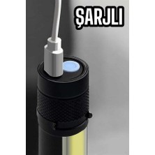 Str Store El Feneri LED USB Şarjlı Zoom Mini LED Işık Acil Durum Feneri
