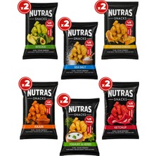 12'li Karma Cips Paketi 50 G x 12 – 6 Çeşit x 2 Adet, Kajun, Cheddar Cheese, Yoghurt & Herbs, Avocado, Ketchup, Sea Salt – Yüksek Proteinli, Katkısız ve Koruyucusuz