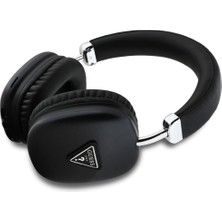 Str Store Guess Bluetooth 5.3 Kulak Üstü Kulaklık, Metalik Üçgen Logolu (Siyah)