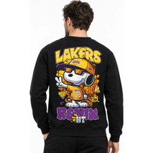 Book OrBook Snoopy Lakers Bl Sweatshirt Erkek (YSW369)
