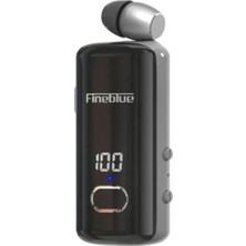 Str Store Fineblue F580 Dijital Göstergeli Makaralı Titreşimli Bluetooth Kulaklık Siyah