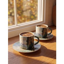 LC Waikiki Karışık 2 Kişilik Porselen Kahve Fincan Takımı 90 ml  (W6)